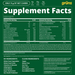 Grüns Super Greens Gummies methylated vitamins emphasize easier absorption.