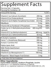 GSH Gold label close-up shows ingredients and formulation designed for optimal absorption.