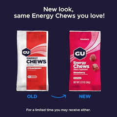 GU Energy Chews assorted flavors close-up showing dairy-free and vegan options.