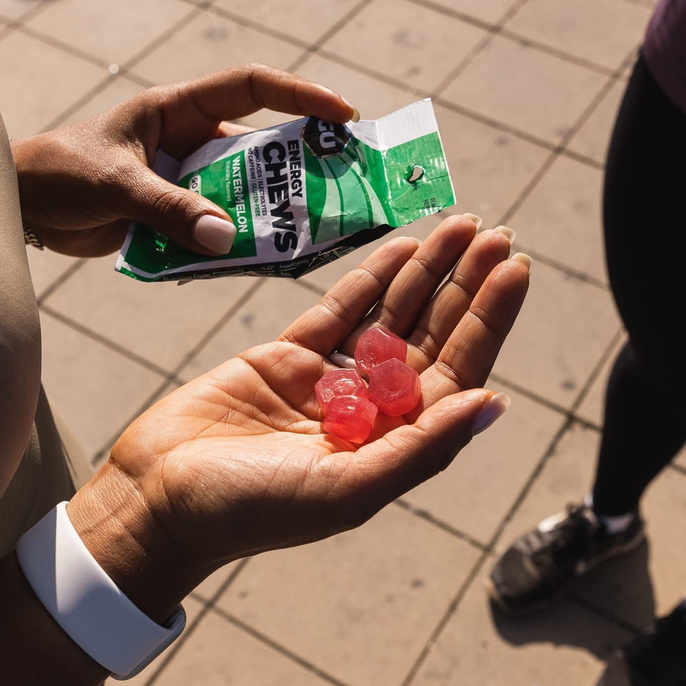 GU Energy Chews electrolytes help maintain water balance during activity.