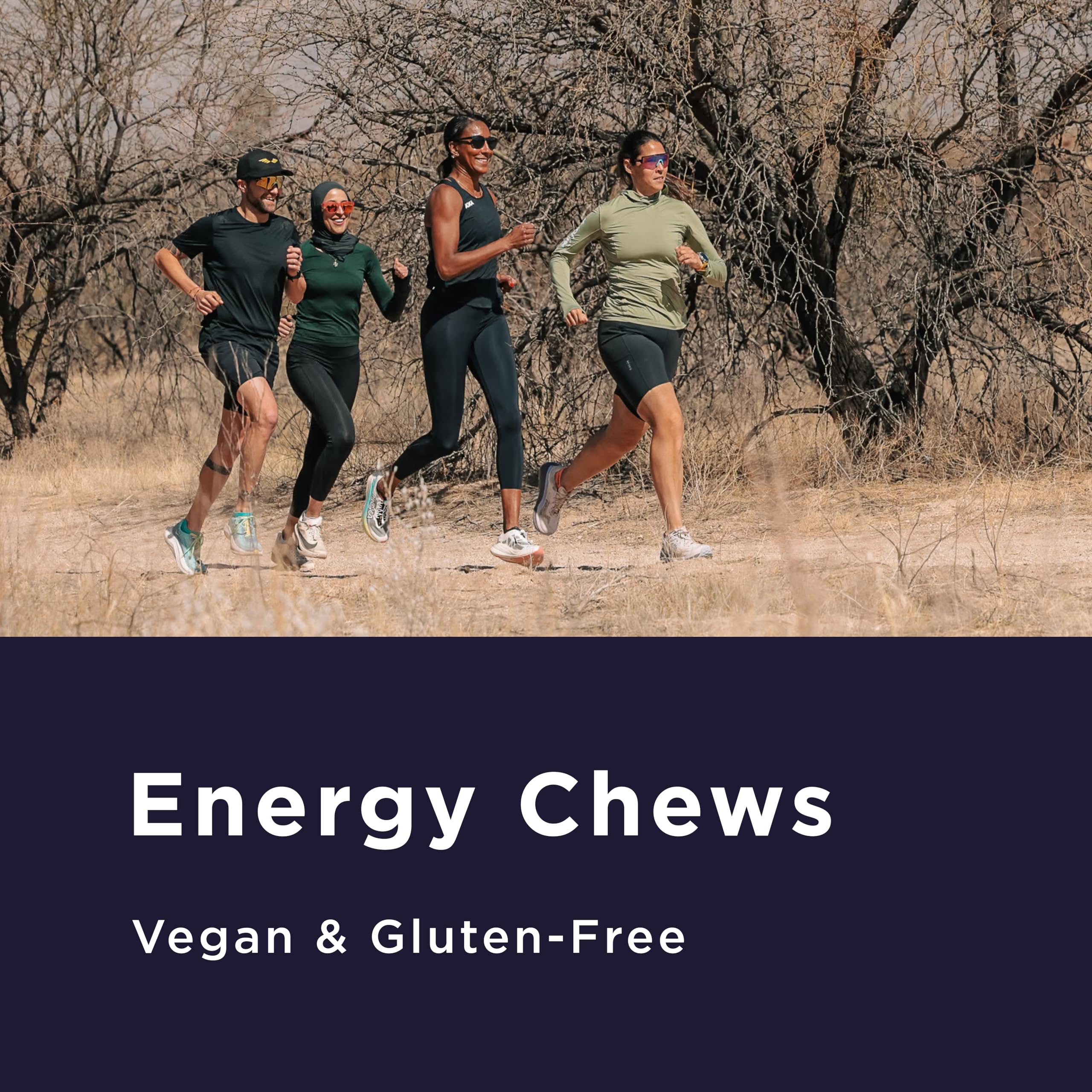 GU Energy Chews strawberry flavor bag with tasty calories for endurance.