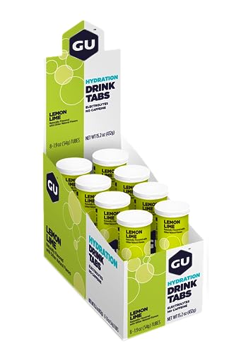 GU Energy hydration tablets fizz in a glass for refreshing on-the-go hydration