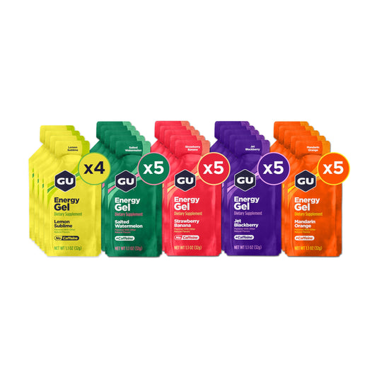 GU Energy Original Lemon Sublime gel pack for fast, steady energy during runs
