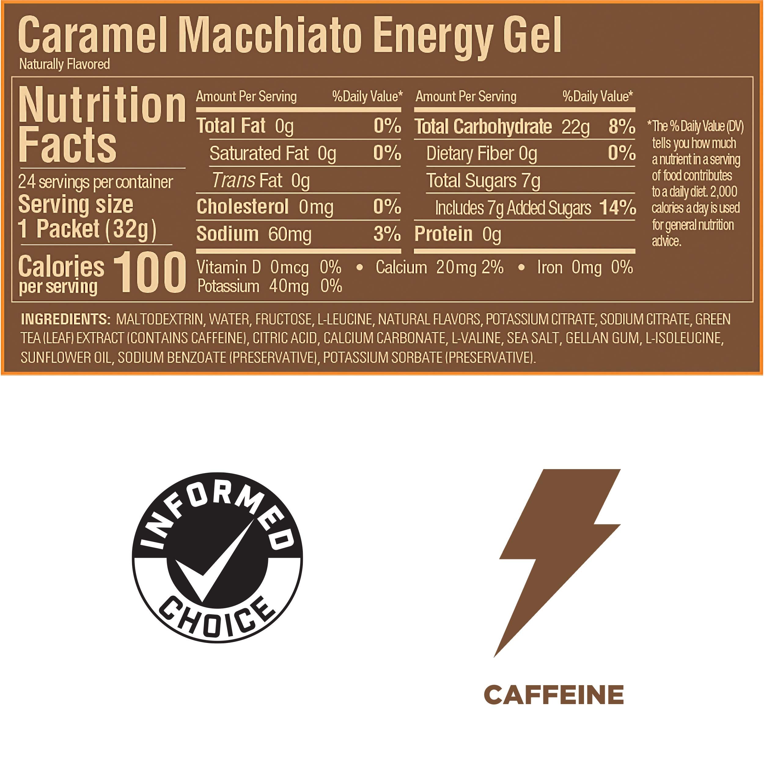 GU Caramel Macchiato gel vegan and gluten-free option for inclusive fueling.