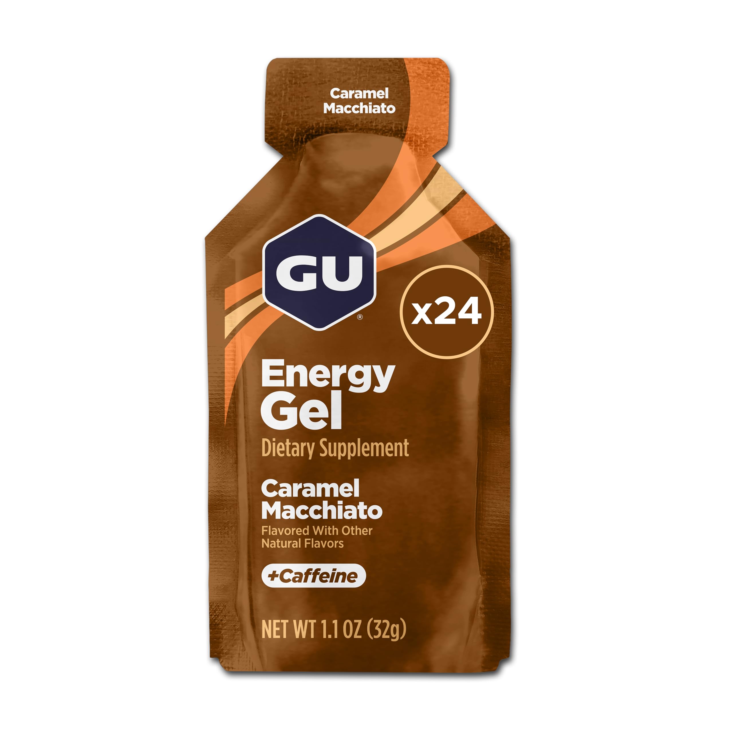 GU Energy Original Gel Caramel Macchiato pack for quick endurance energy.