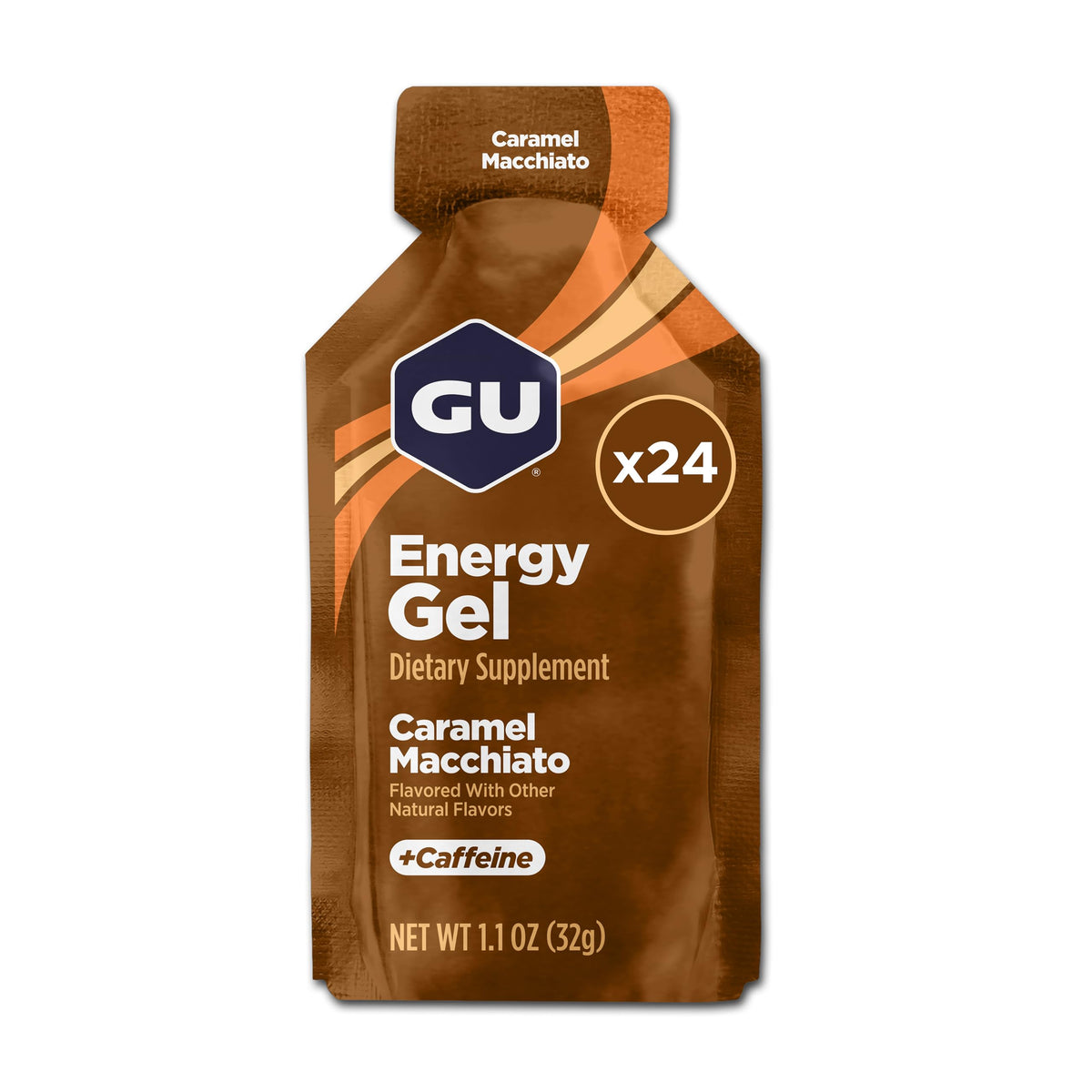 GU Energy Original Gel Caramel Macchiato pack for quick endurance energy.