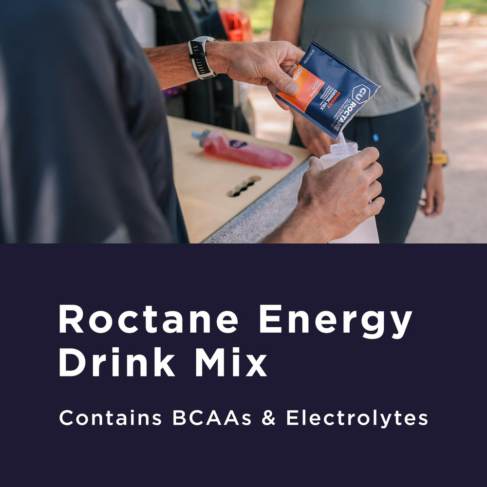 GU Energy Roctane box of 10 packets for race day fueling