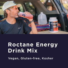 Roctane caffeine detail indicating focus during long sessions