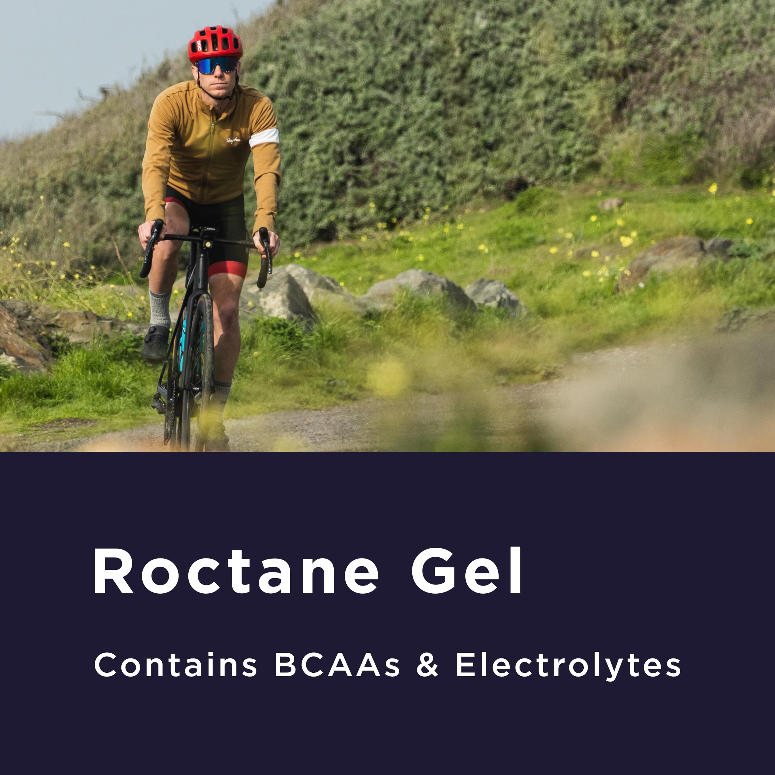 Compact GU Energy Roctane packet ideal for on-the-go endurance fueling.