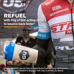 Close-up of whey protein content in Roctane supporting recovery.