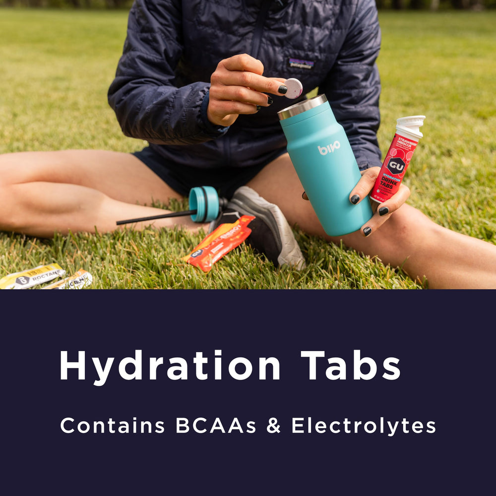 GU Energy vegan hydration tablets made with plant-based ingredients