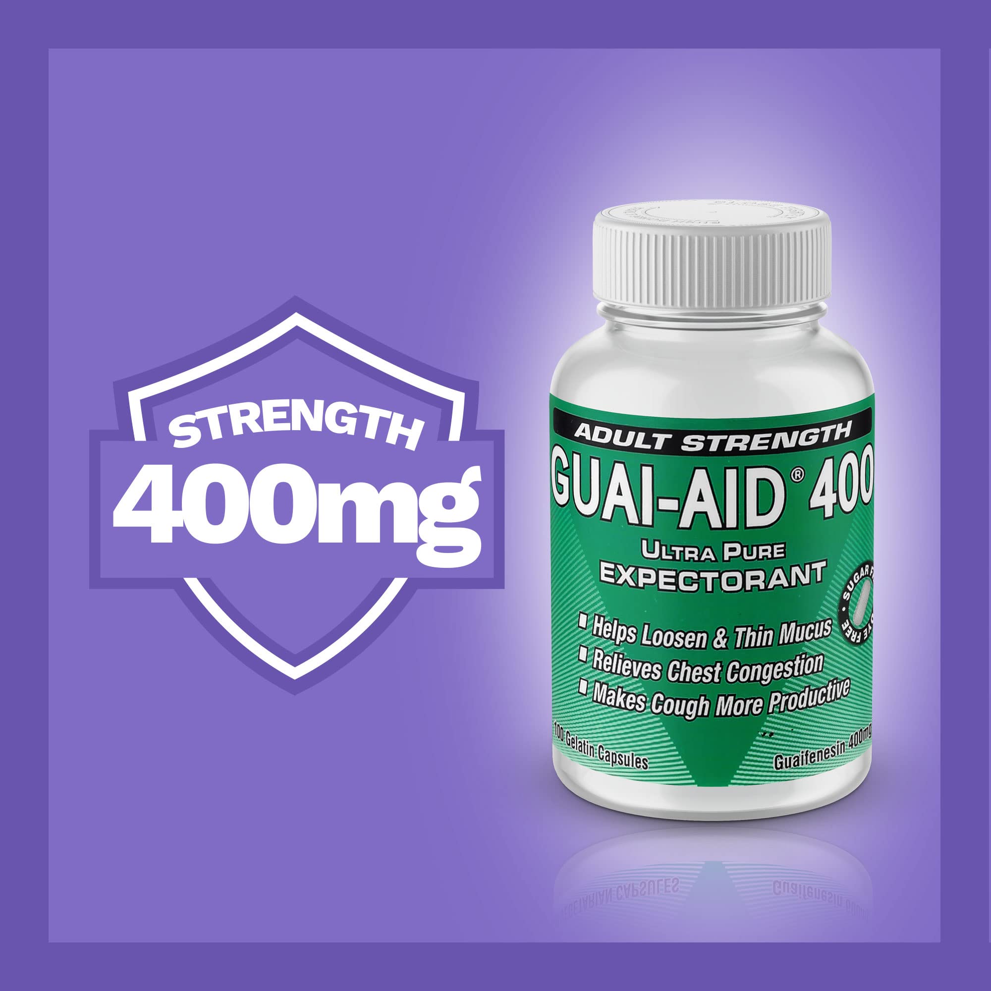 GUAI-AID 800 caplets packaging features an easy-open design for households.