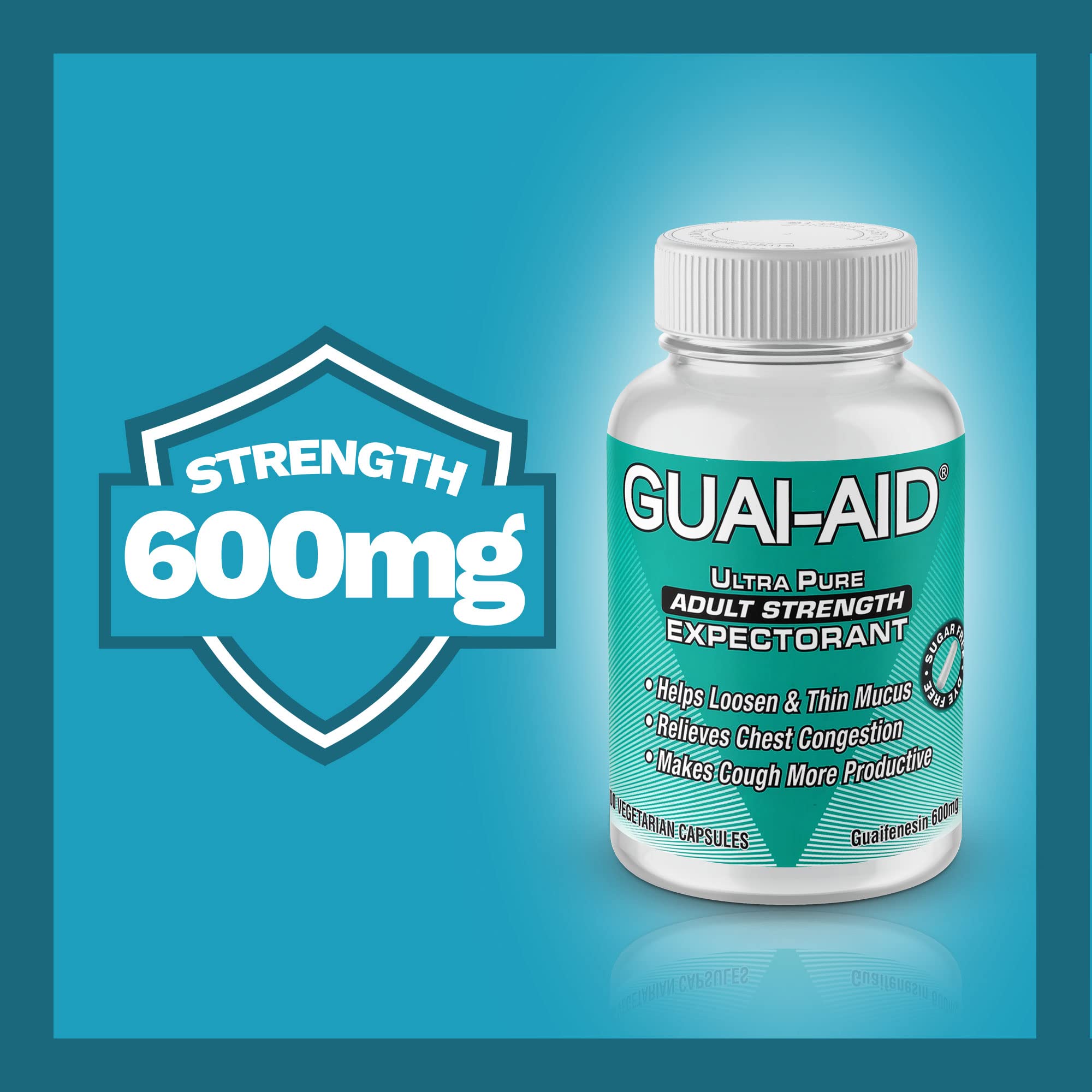 GUAI-AID vegan capsules arranged for easy handling.