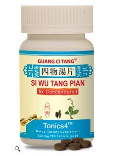 Guang Ci Tang Si Wu Tang Pian two-bottle set—potent 5:1 extract for traditional balance
