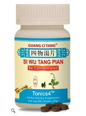 Guang Ci Tang Si Wu Tang Pian two-bottle set—potent 5:1 extract for traditional balance