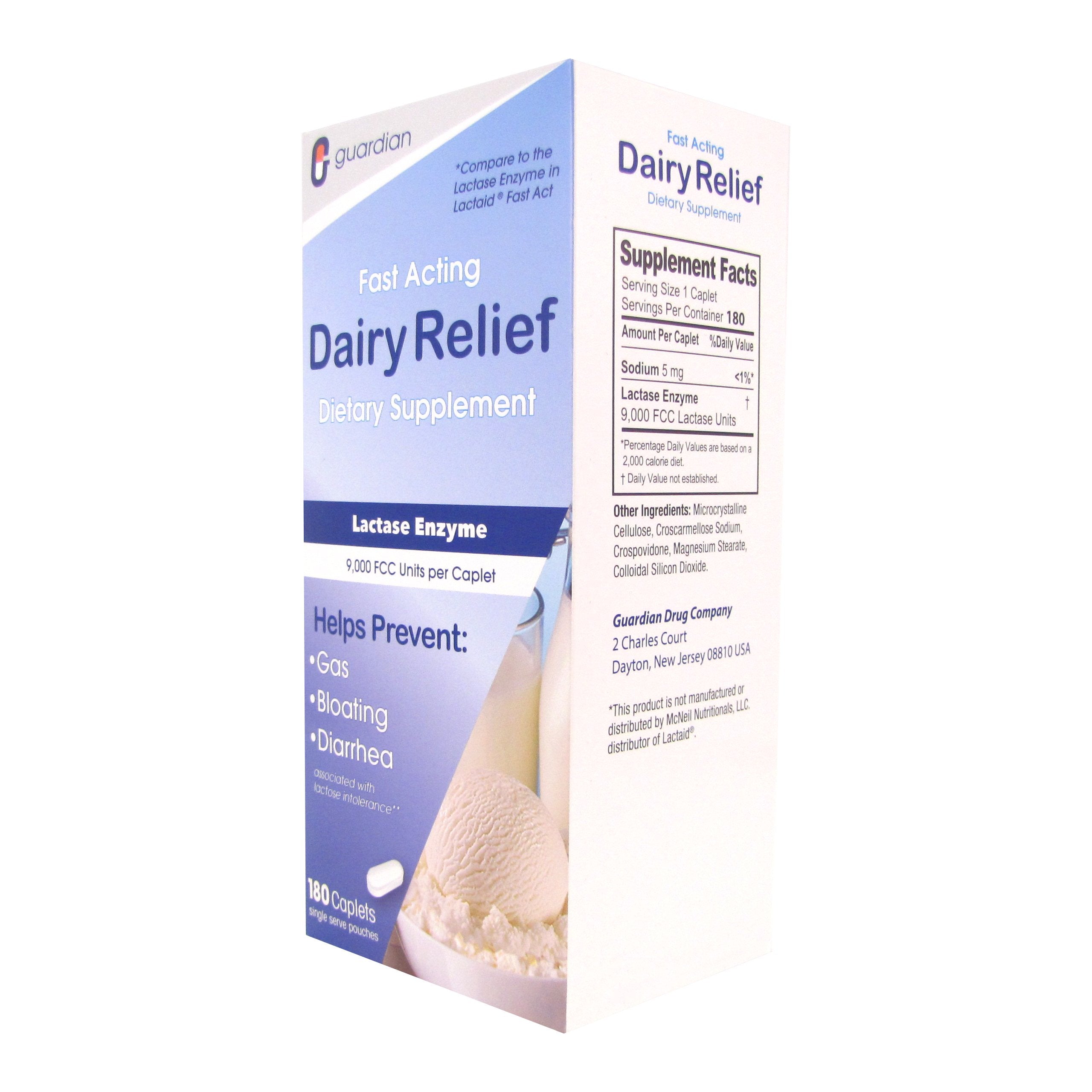 Guardian digestive support for dairy-friendly snacks and meals