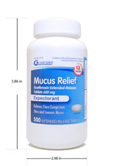 guardian mucus relief extended-release label emphasizes twelve-hour duration