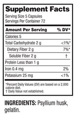 Guardian Psyllium Fiber Capsules packaging, highlighting long-lasting 720-count value