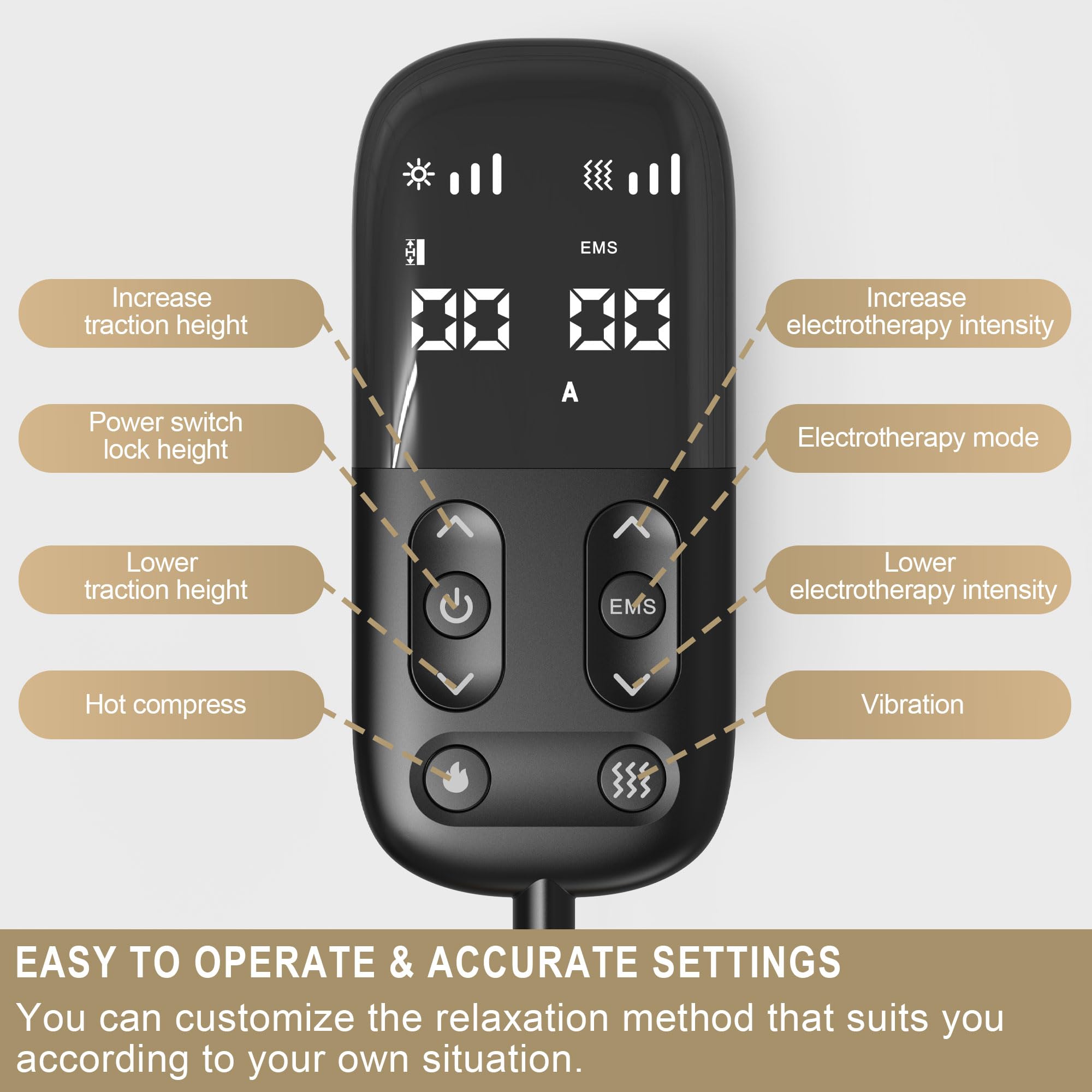 Guganas lumbar support device battery lasts about 90 minutes.