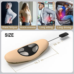 Guganas electric back stretcher has easy-to-use controls for personalized therapy.