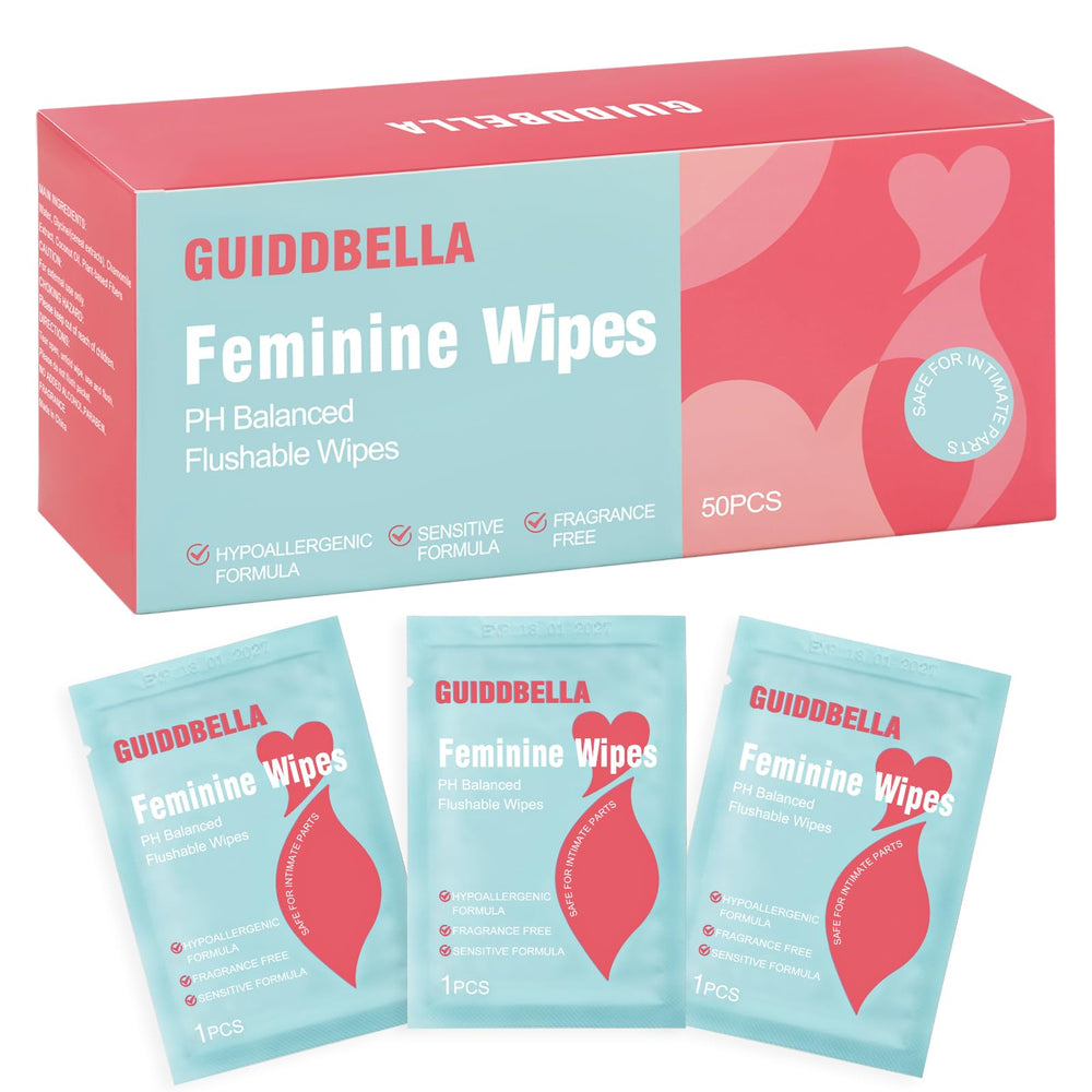 GUIDDBELLA feminine wipes pack for on-the-go freshness