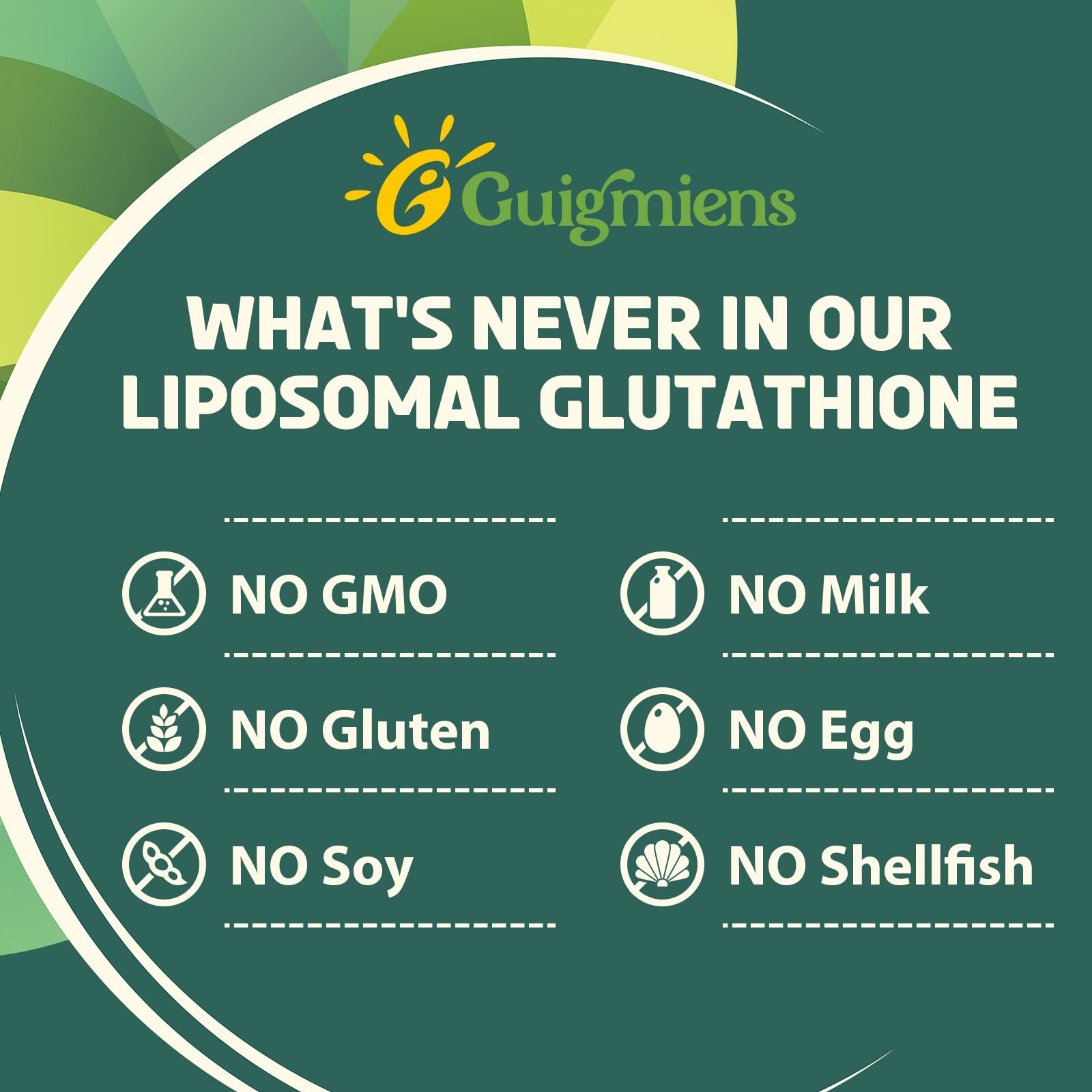 Guigmiens Liposomal Glutathione with Resveratrol highlights antioxidant synergy.