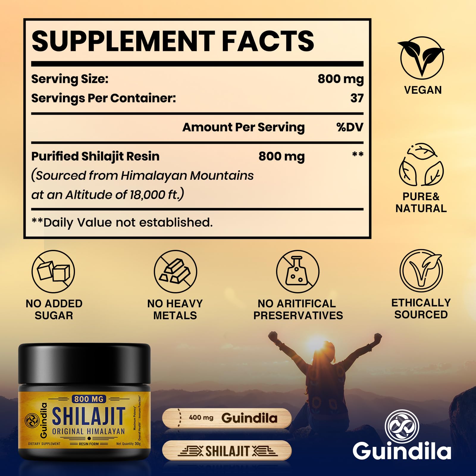 Guindila measuring sticks for precise daily dosing with shilajit