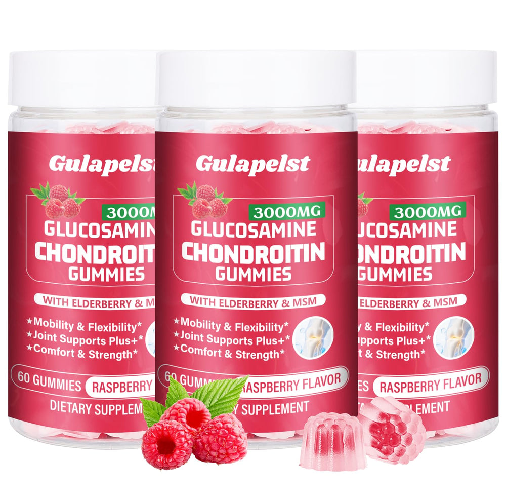 Gulapelst 3-pack gummies bottle for convenient joint health support.