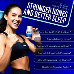 Guliqi 8-in-1 Magnesium Complex capsules close-up, featuring a 90-count bottle for easy dosing.