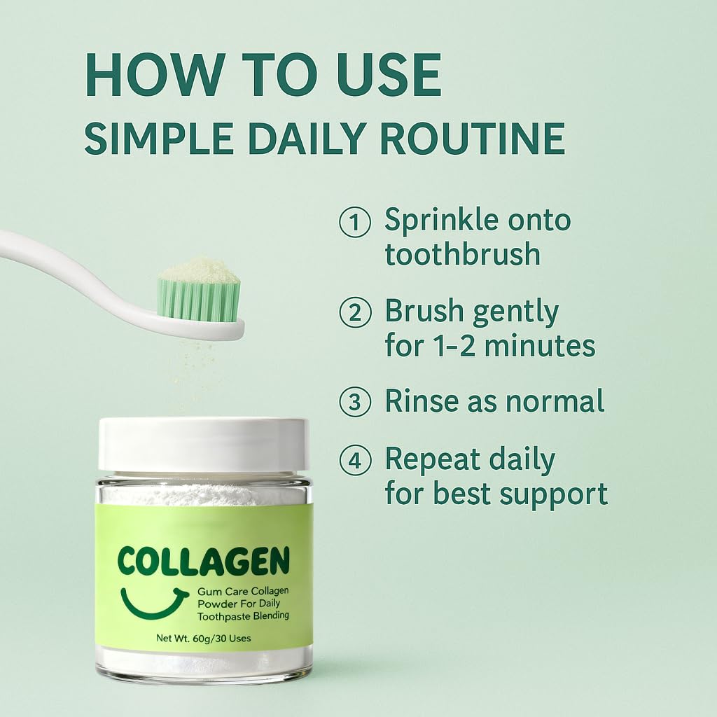 Guliqi collagen tooth powder packaging front display