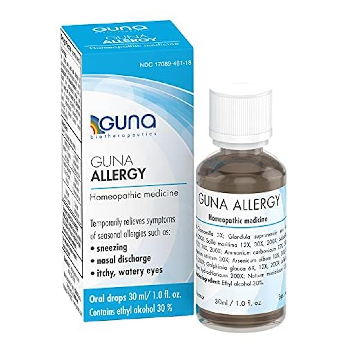 GUNA Allergy Histaminum 200X bottle for quick non-drowsy symptom relief