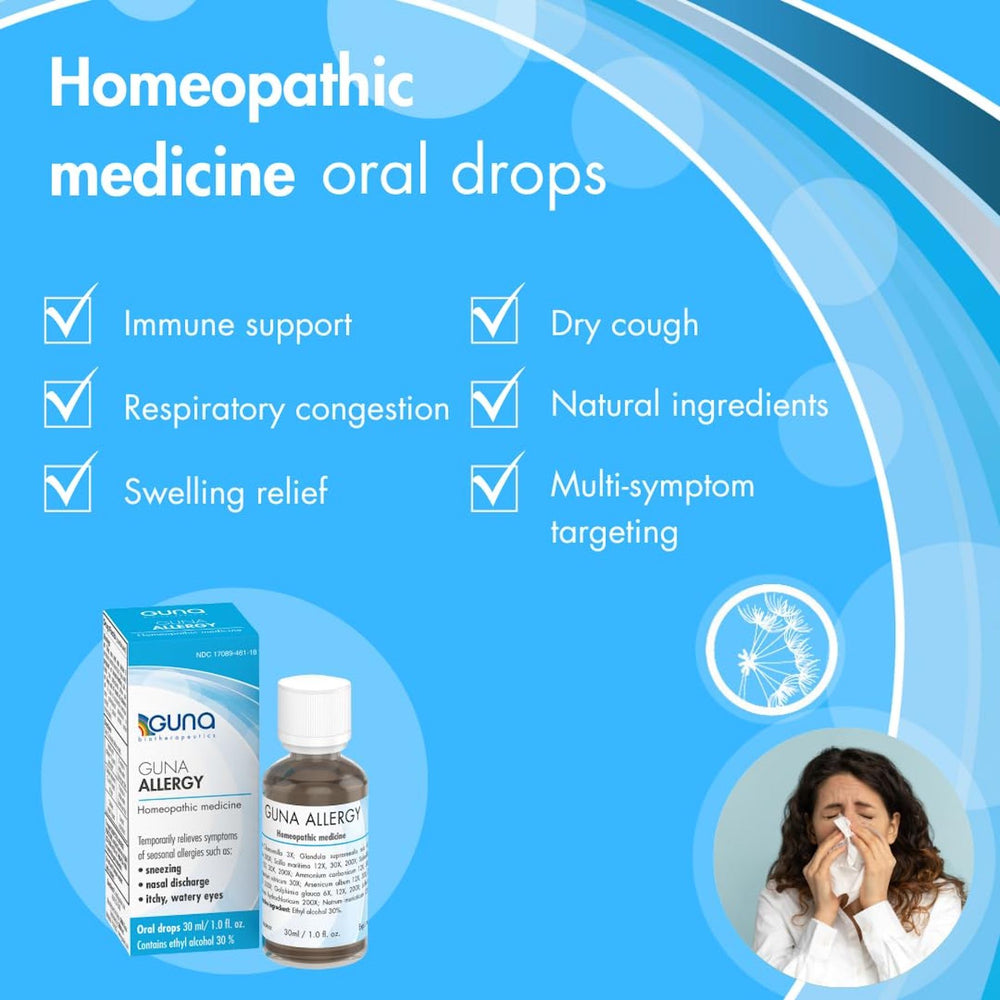 Dropper tip of GUNA Histaminum 200X for precise multi-symptom dosing