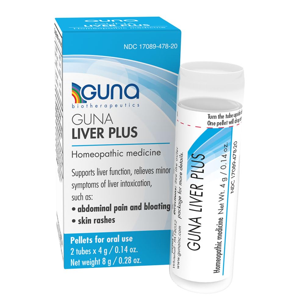 GUNA Liver Plus bottle-front view for gentle liver support.