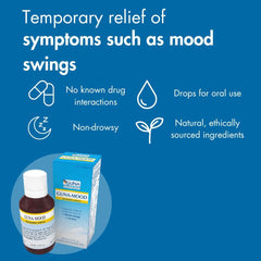 Dispensing Guna Mood drops into water for quick relaxation