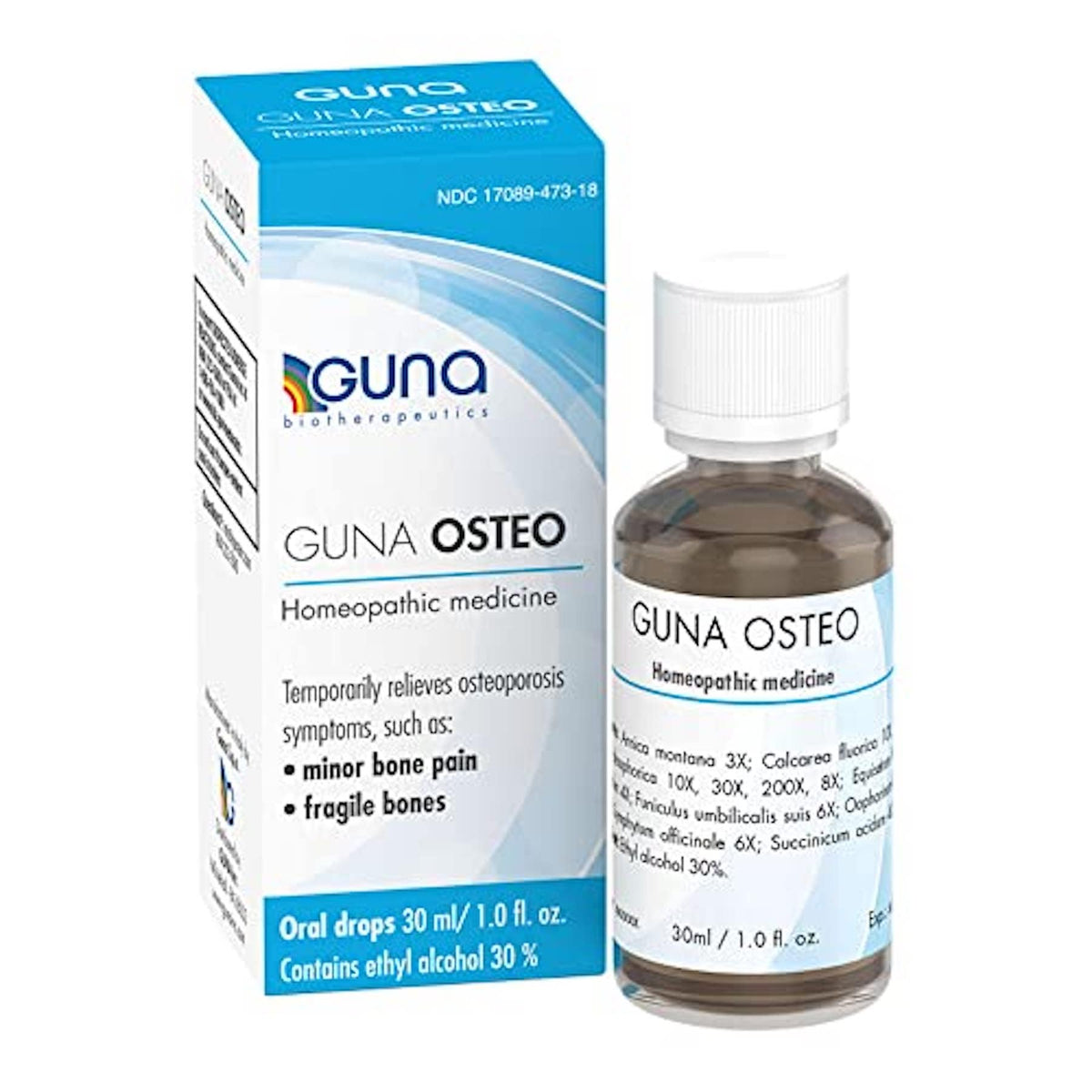 GUNA Osteo bottle on counter for convenient daily use