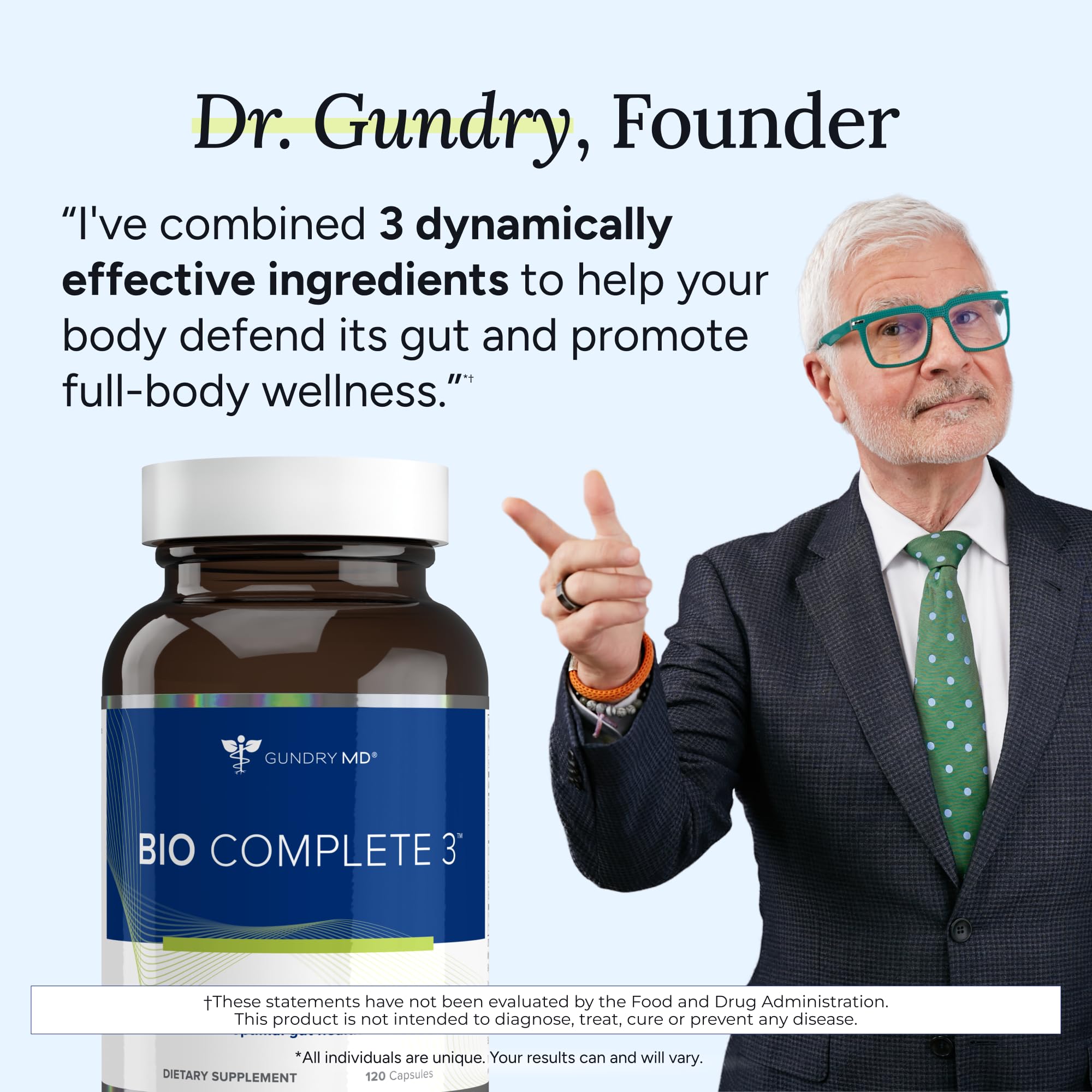 Gundry MD Bio Complete 3 usage ideas on packaging for daily routine