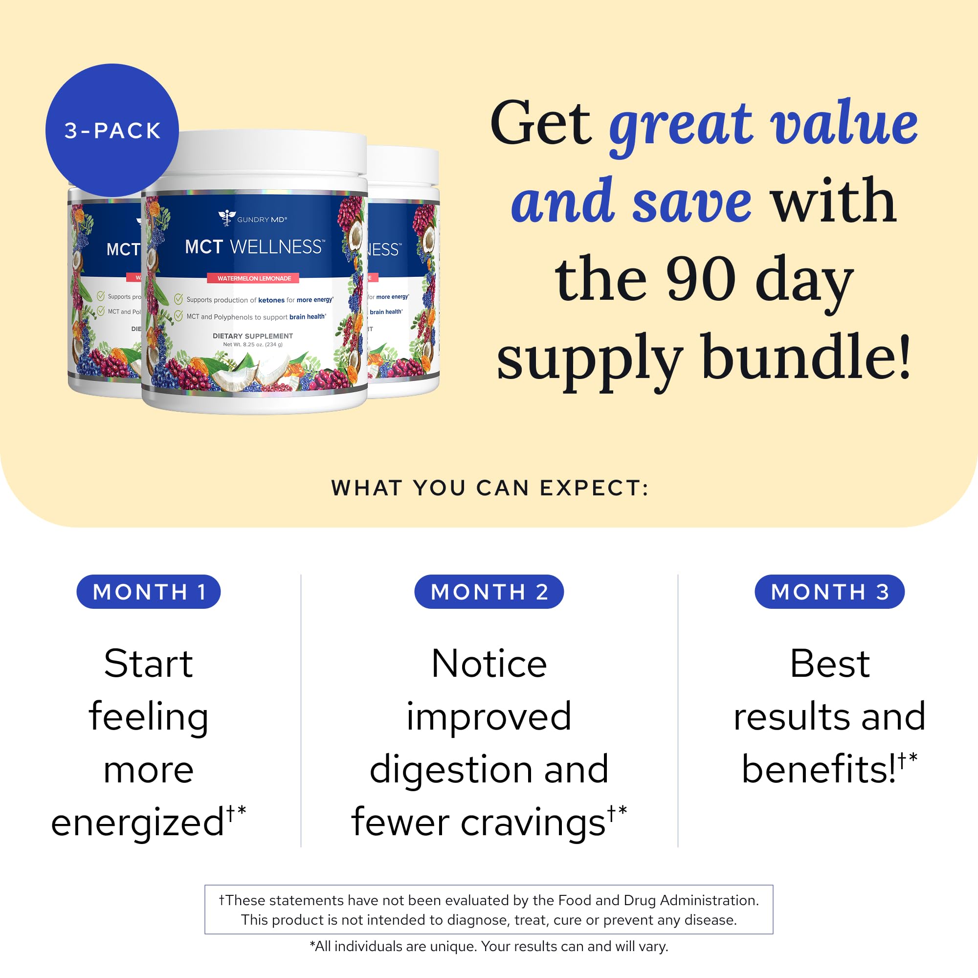 Gundry MD MCT Wellness Powder measuring spoon showing convenient daily serving