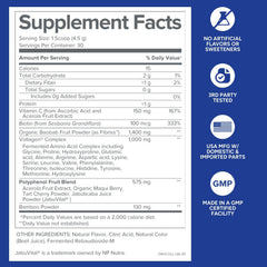 Gundry MD Phyto Collagen Complex label close-up highlighting vitamin C and polyphenols