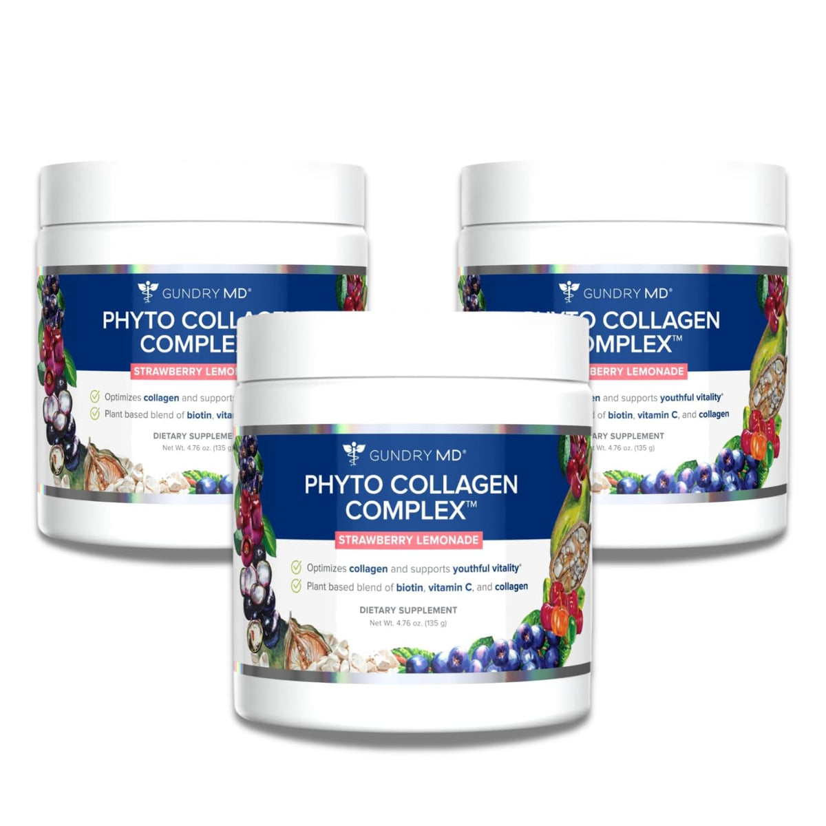 Gundry MD Phyto Collagen Complex tub with scoop for convenient daily collagen support