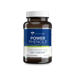 Gundry MD Power Phenols bottle highlighting brain health support and daily energy.