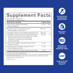 Gundry MD Power Phenols ingredient panel showcasing BrainPhyt and nutrients.