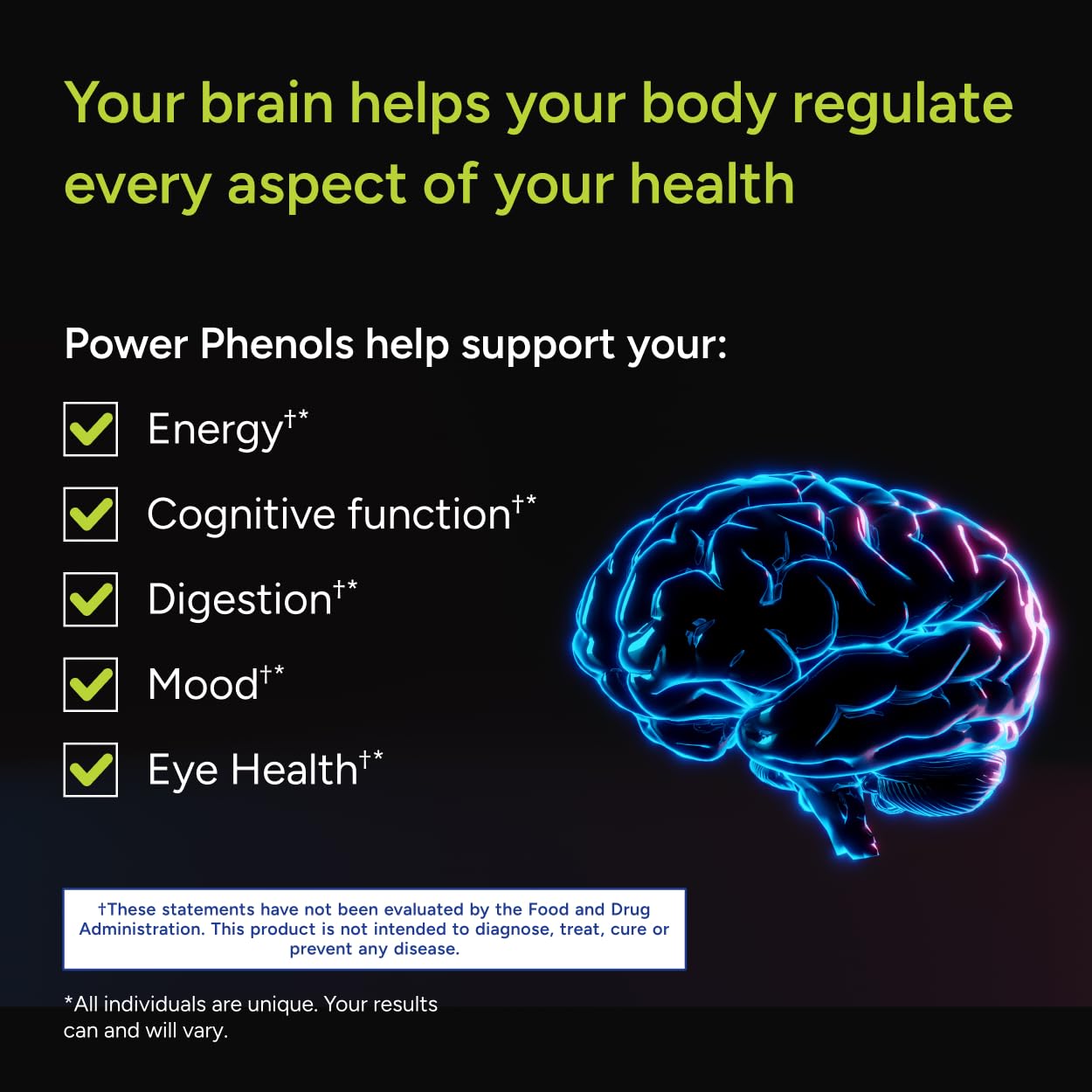 Gundry MD Power Phenols label emphasizing clean ingredients and quality.