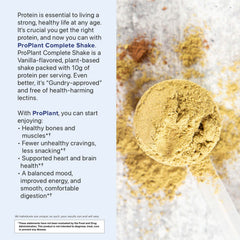 Gundry MD Pro Plant Complete Shake nutrition panel close-up.
