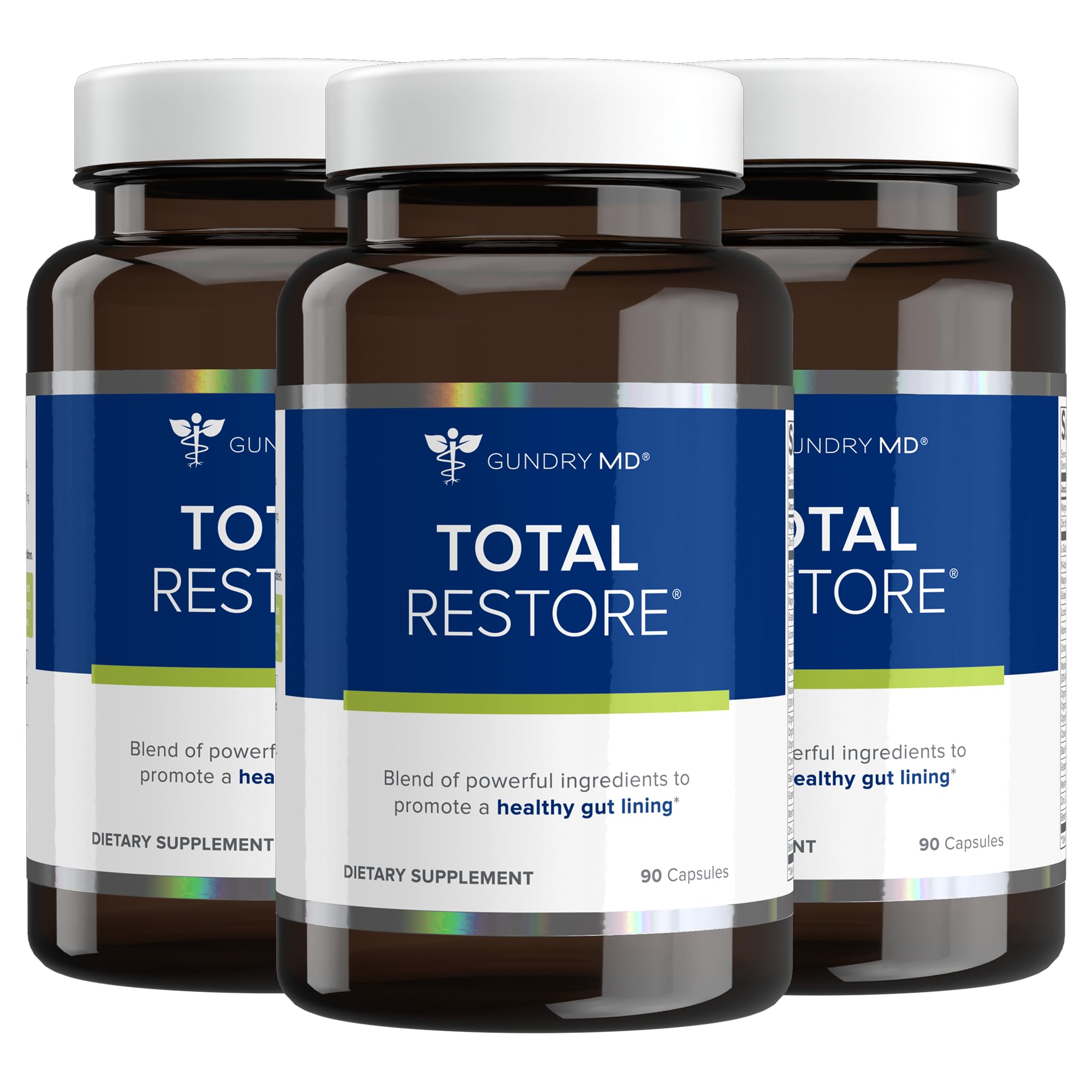 Gundry MD Total Restore bottle front view supporting gut health and digestion