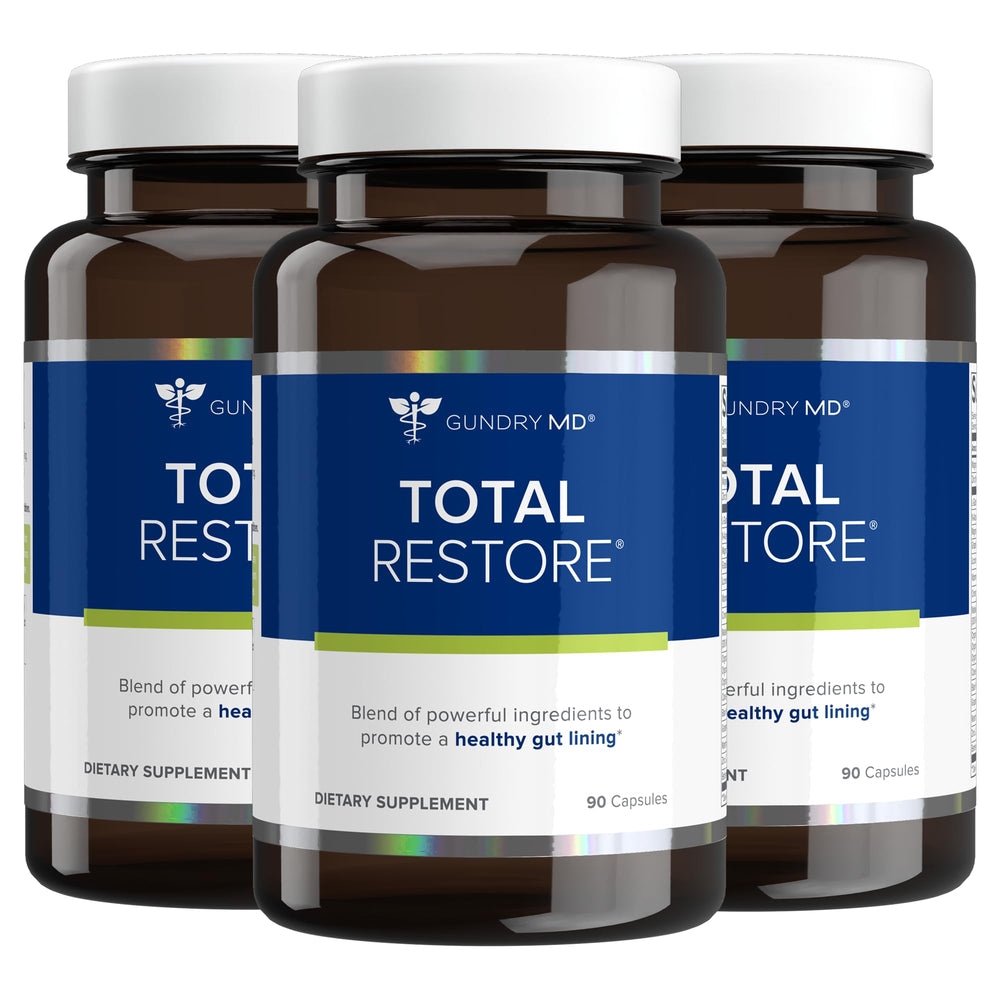 Gundry MD Total Restore bottle front view supporting gut health and digestion