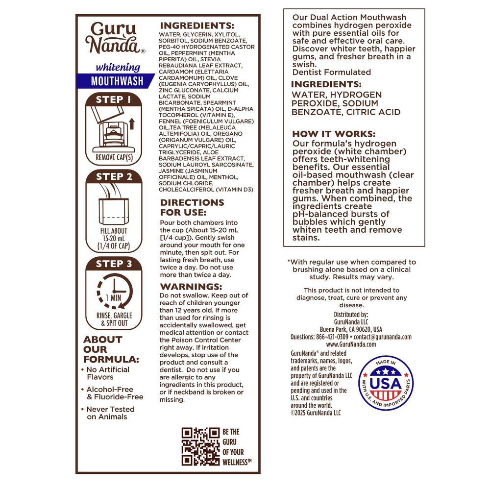 GuruNanda one-minute rinse delivers a smooth mouthfeel.