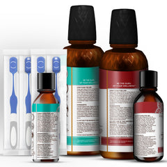 GuruNanda duo display on store shelf for easy oral care discovery