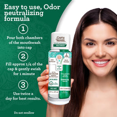 GuruNanda gum-care herbs visual suggests supportive oral hygiene benefits.