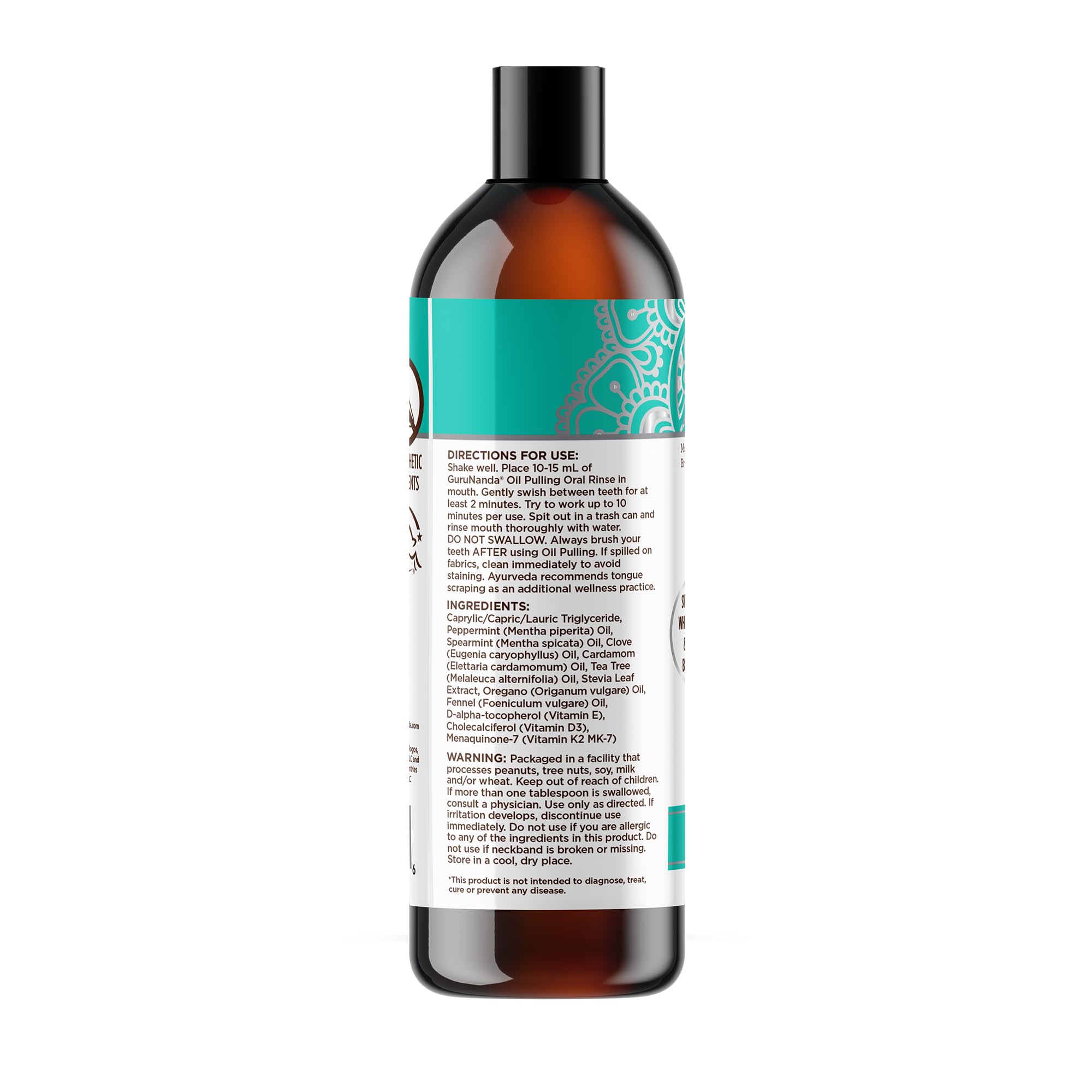 GuruNanda CocoMint alcohol-free formula is gentle for family use