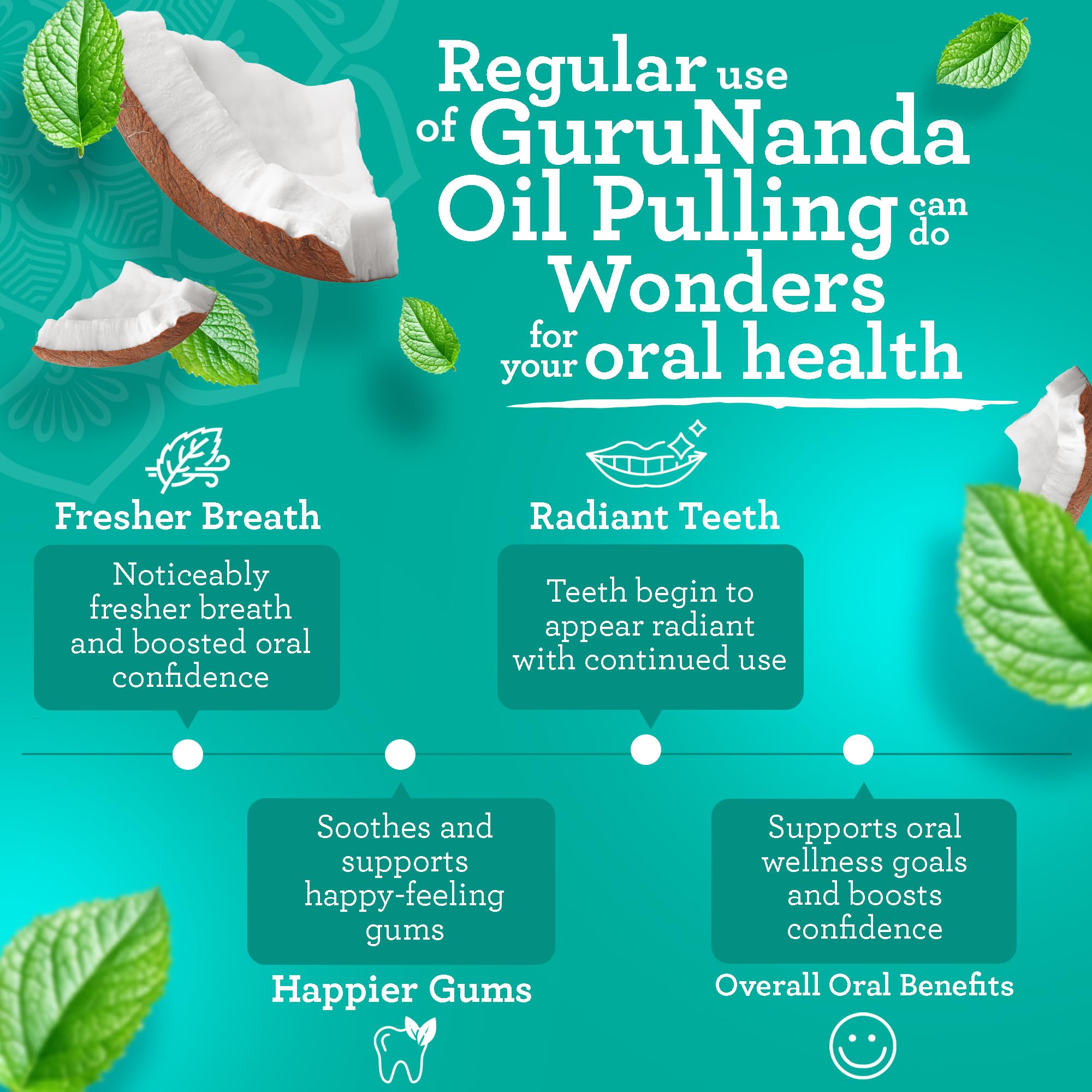 GuruNanda CocoMint tea tree oil adds clean, refreshing note